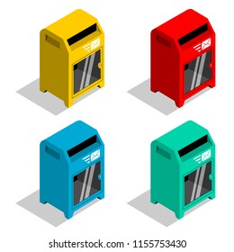 Mailbox icon vector.  
