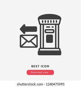 Mailbox icon vector