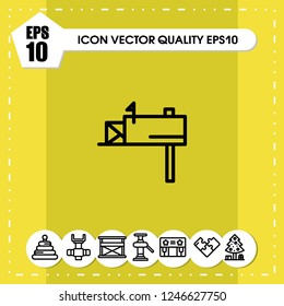Mailbox icon vector