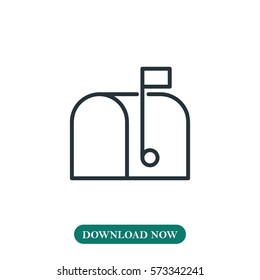 Mailbox icon vector