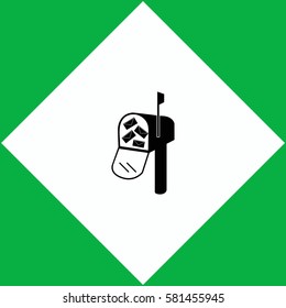 Mailbox   icon Vector design