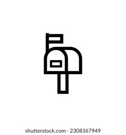 Mailbox icon vector design trendy