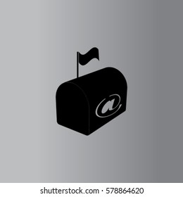 Mailbox icon, vector illustration