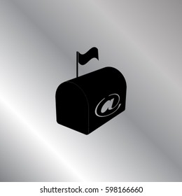 Mailbox icon, vector illustration