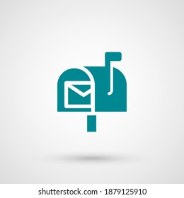 mailbox icon. Vector illustration EPS 10.