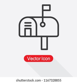 Mailbox Icon Vector Illustration Eps10