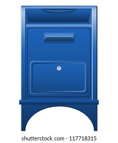 mailbox icon vector illustration isolated on white background