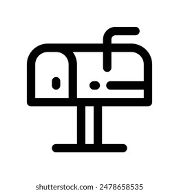 mailbox icon. vector line icon for your website, mobile, presentation, and logo design.