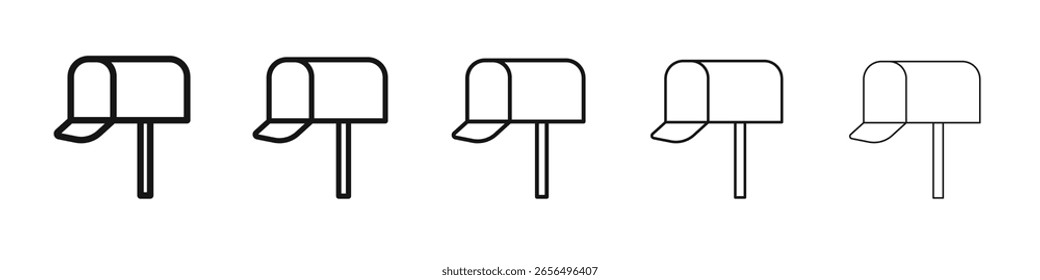 Postfachsymbol, Vektorgrafik-Zeichensatz, Illustrationszeichen