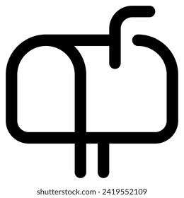 Icono de buzón de correo para web, aplicación, uiux, infografía, etc