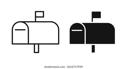 Mailbox icons set for website design