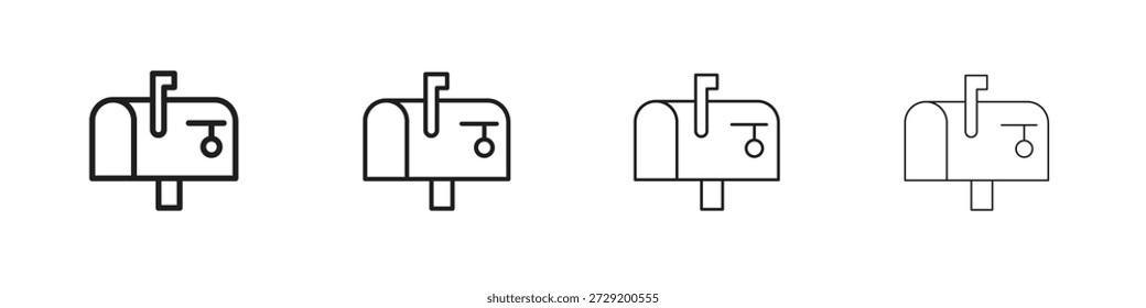 Mailbox icons Vector Logo Template Illustration Designs. Vector EPS 10.