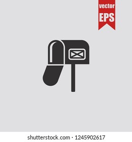 Mailbox icon.Vector illustration.