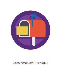 Mailbox Illustration - Flat Icon