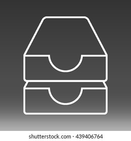 Mailbox Inbox Vector Icon Illustration