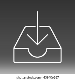 Mailbox Inbox Vector Icon Illustration