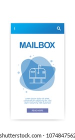 MAILBOX INFOGRAPHIC CONCEPT