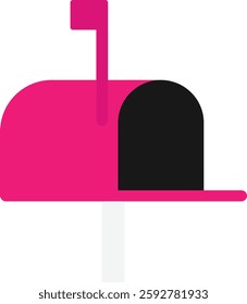 Mailbox Letter Email Icon Vector Flat Illustration