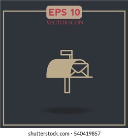 mailbox. letter. mail.icon vector