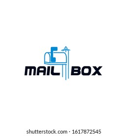 Mailbox Logo Design Image Stock 