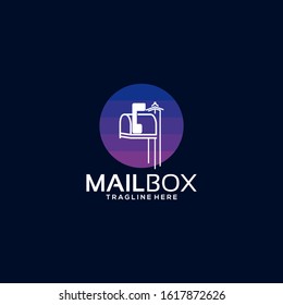 Mailbox Logo Design Image Stock 