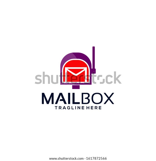 Mailbox Logo Design Image Stock Stock Vector (Royalty Free) 1617872566