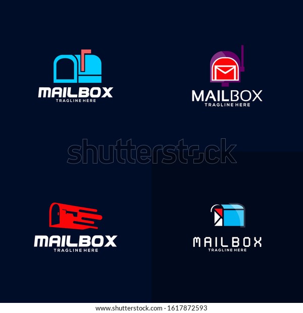 Mailbox Logo Design Image Stock Stock Vector (Royalty Free) 1617872593