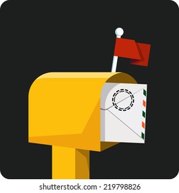 Mailbox with Mail