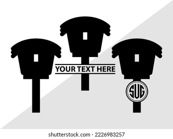 Mailbox Monogram Printable Vector Illustration