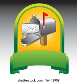 buzón en pantalla verde