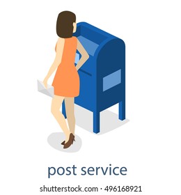 Mailbox on a white background.