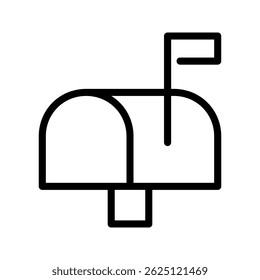 Mailbox postal icon. inbox sign. Vector illustration.