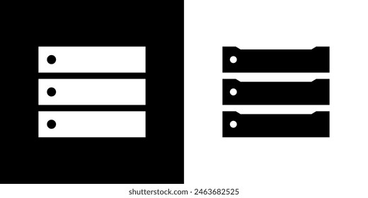 Mailbox (postbox) icon. A place for letters in an apartment building. Mail or letter symbol. Archive box or cell.