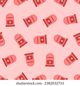 Mailbox seamless pattern. Suitable for backgrounds, wallpapers, fabrics, textiles, wrapping papers, printed materials, and many more. Editable vector.