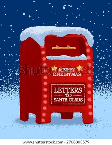 mailbox to send letters to Santa Claus