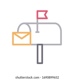 Vektorillustration-Symbol für Postfach 
