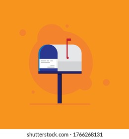 Mailbox vector design illustrator layout