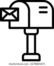 Mailbox Vector Icon Design Illustration