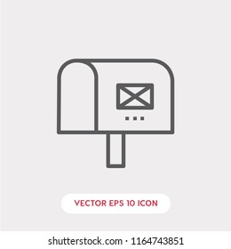Mailbox vector icon, mail symbol
