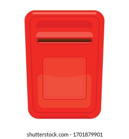 Mailbox Vektorillustration Symbol.Cartoon Vektorillustration Symbol einzeln auf weißem Hintergrund Briefkasten.