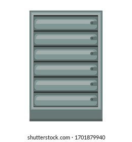 Mailbox vector icon.Cartoon vector icon isolated on white background mailbox.