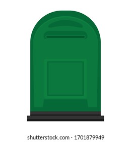 Icono vectorial de buzón.Icono vectorial de caricatura aislado en el buzón de fondo blanco.