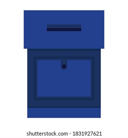 Mailbox vector icon.Cartoon vector icon isolated on white background mailbox.
