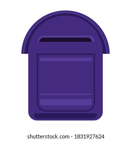 Mailbox vector icon.Cartoon vector icon isolated on white background mailbox.