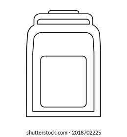 Mailbox vector icon.Outline vector icon isolated on white background mailbox.