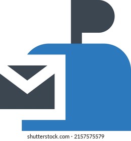 Mailbox Vector illustration on a transparent background.Premium quality symbols.Glyphs vector icon for concept and graphic design. 
 - Powered by Shutterstock - Get 15% off with code: PIKWIZARD15