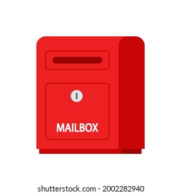 Mailbox vector. mailbox on white background.