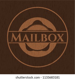 Mailbox wood emblem