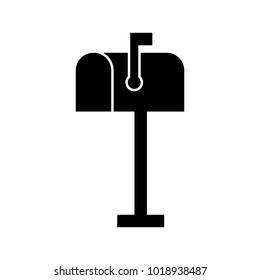 mailbox wooden isolated icon