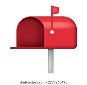 Mailboxe with an open door. Vector illustration. Eps 10.